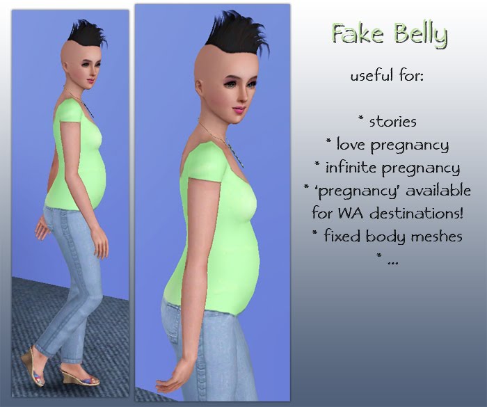 sims 4 pregnant belly slider mod